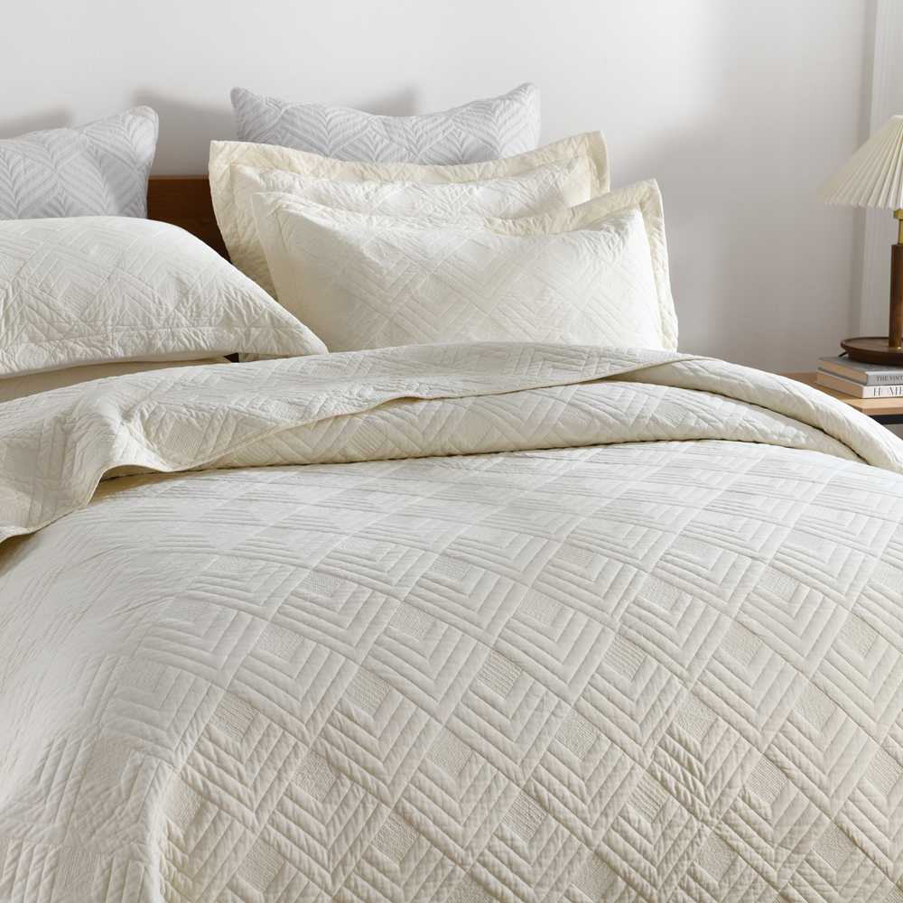 Encrypted Quilting Quilt Set Grid Embroider