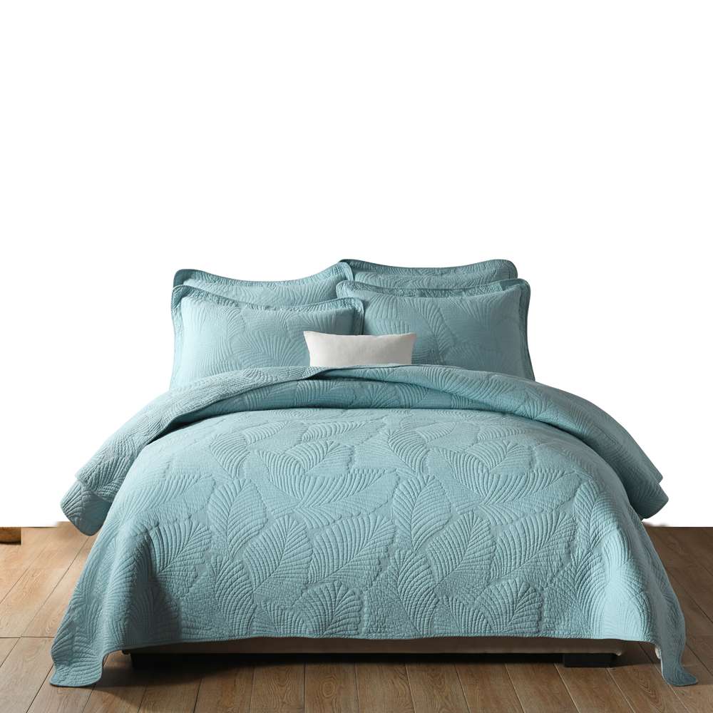 Encrypted Quilting Quilt Set Palm Leaf
