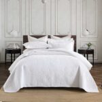 3-Piece Sets Encrypted Quilting Quilt Set Palm Leaf
