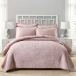 3-Piece Sets Encrypted Quilting Quilt Set Palm Leaf
