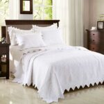 3-Piece Sets Encrypted Quilting Quilt Set Eggplant