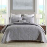 3-Piece Sets Encrypted Quilting Quilt Set Palm Leaf