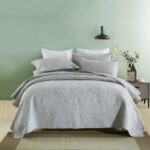3-Piece Sets Encrypted Quilting Quilt Set Palm Leaf