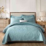 3-Piece Sets Encrypted Quilting Quilt Set Palm Leaf