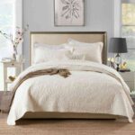 3-Piece Sets Encrypted Quilting Quilt Set Orchid Embroidery
