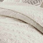 3-Piece Sets Encrypted Quilting Quilt Set Orchid Embroidery