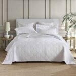 3-Piece Sets Encrypted Quilting Quilt Set Grid Embroider