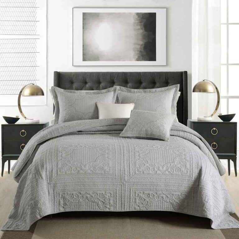 3-Piece Sets Encrypted Quilting Quilt Set Square Flower