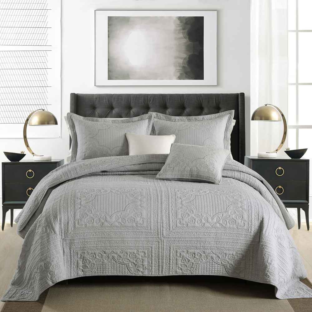 3-Piece Sets Encrypted Quilting Quilt Set Square Flower