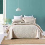 3-Piece Sets Encrypted Quilting Quilt Set Palm Leaf