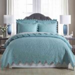 3-Piece Sets Encrypted Quilting Quilt Set Eggplant