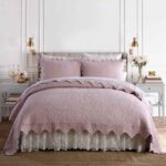 3-Piece Sets Encrypted Quilting Quilt Set Eggplant